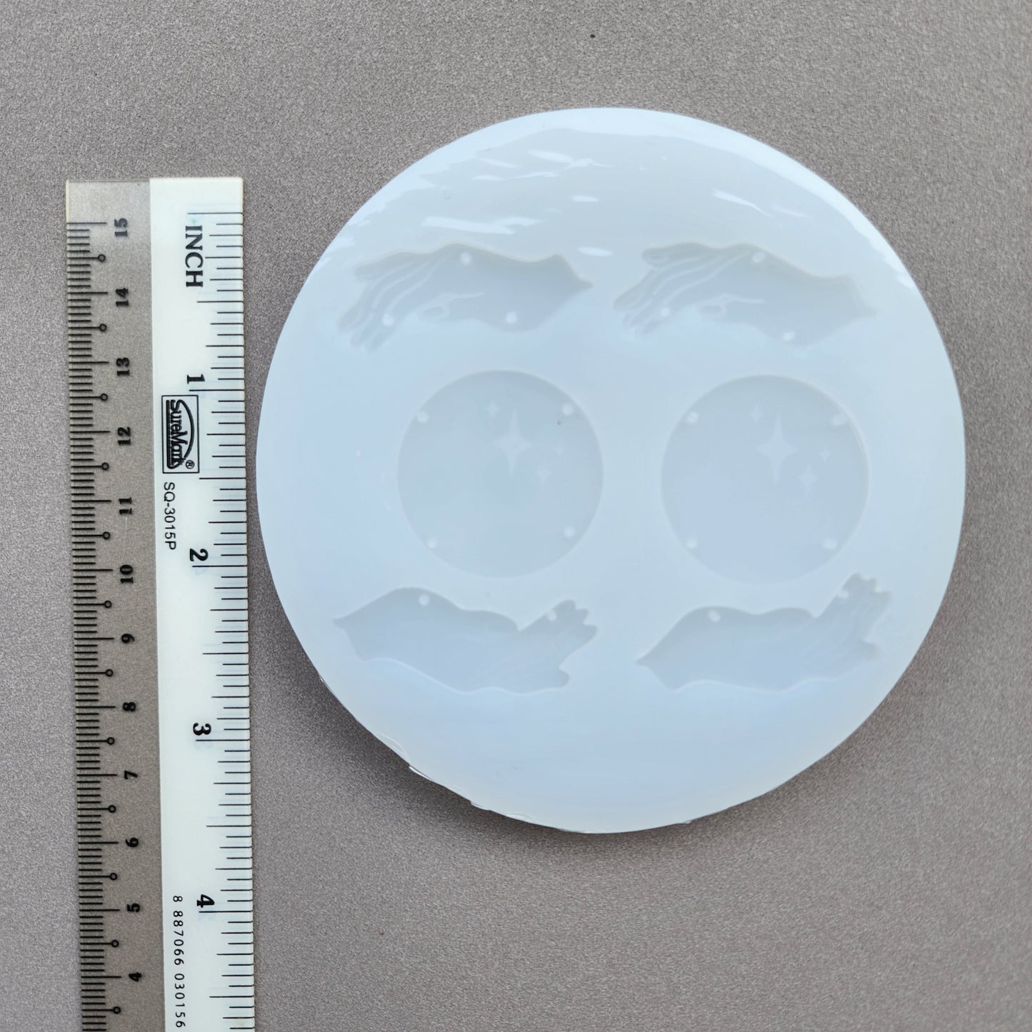 Silicone earrings mold "Save planet" for resin and epoxy
