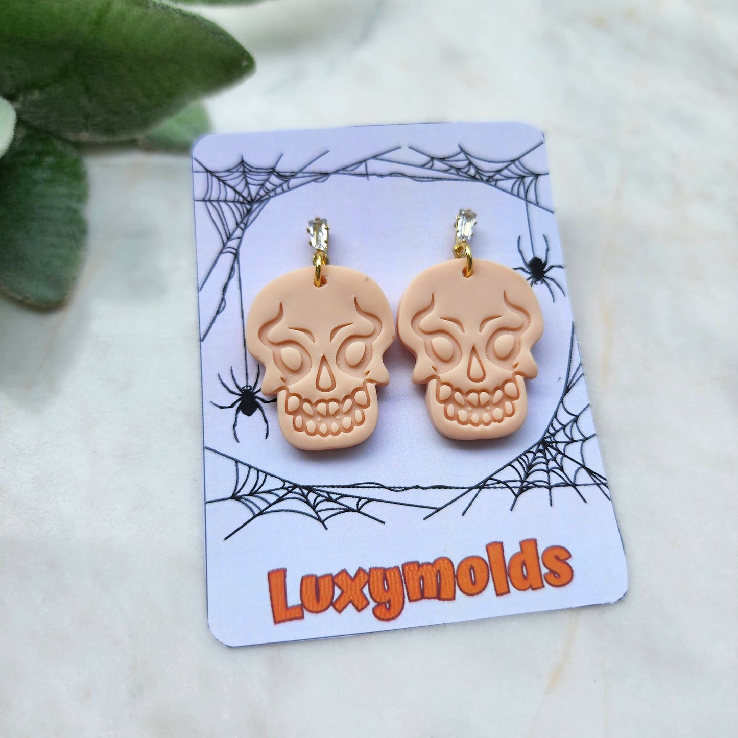 Halloween Polymer Clay cutters Stud earring clay cutters Earrings molds Polymer clay tool Demon sharp cutter stamp