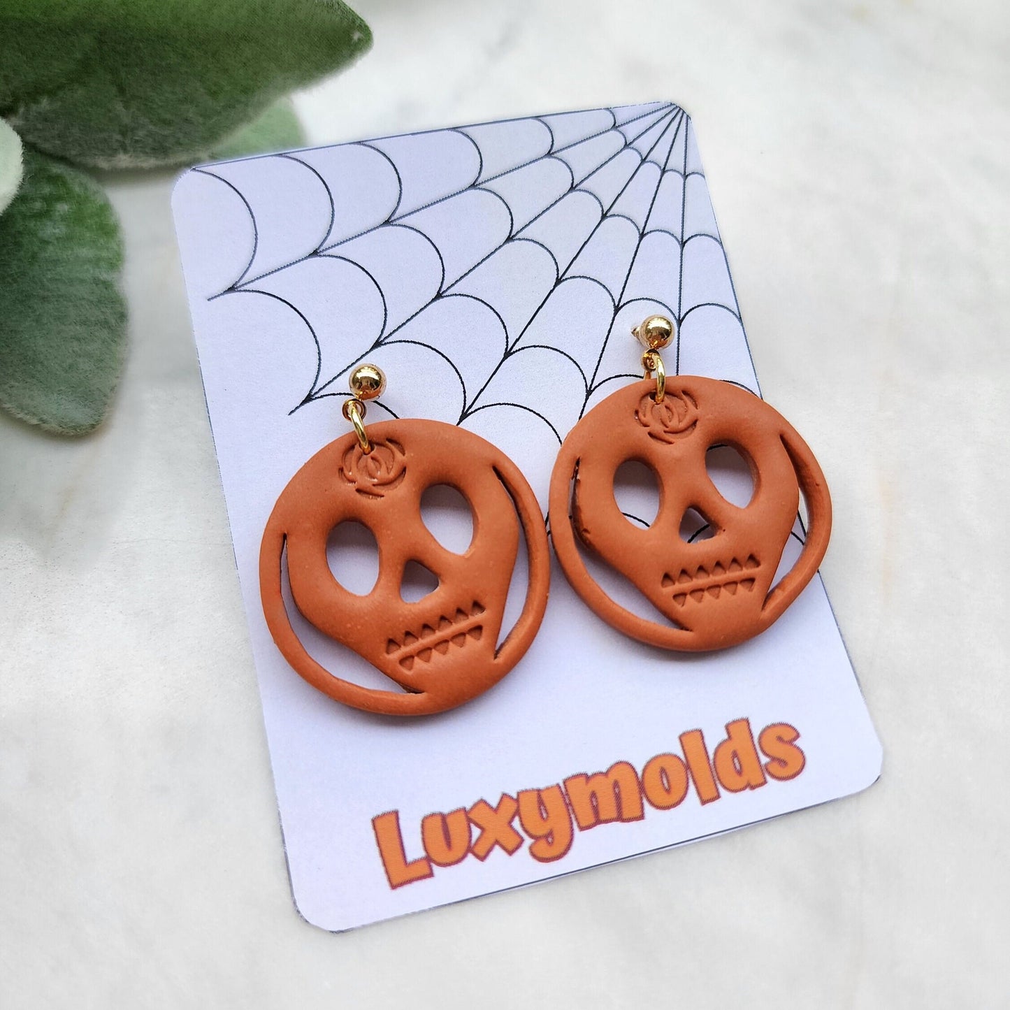 Halloween Polymer Clay cutters Stud earring clay cutters Earrings molds Polymer clay tool Skull sharp cutter stamp