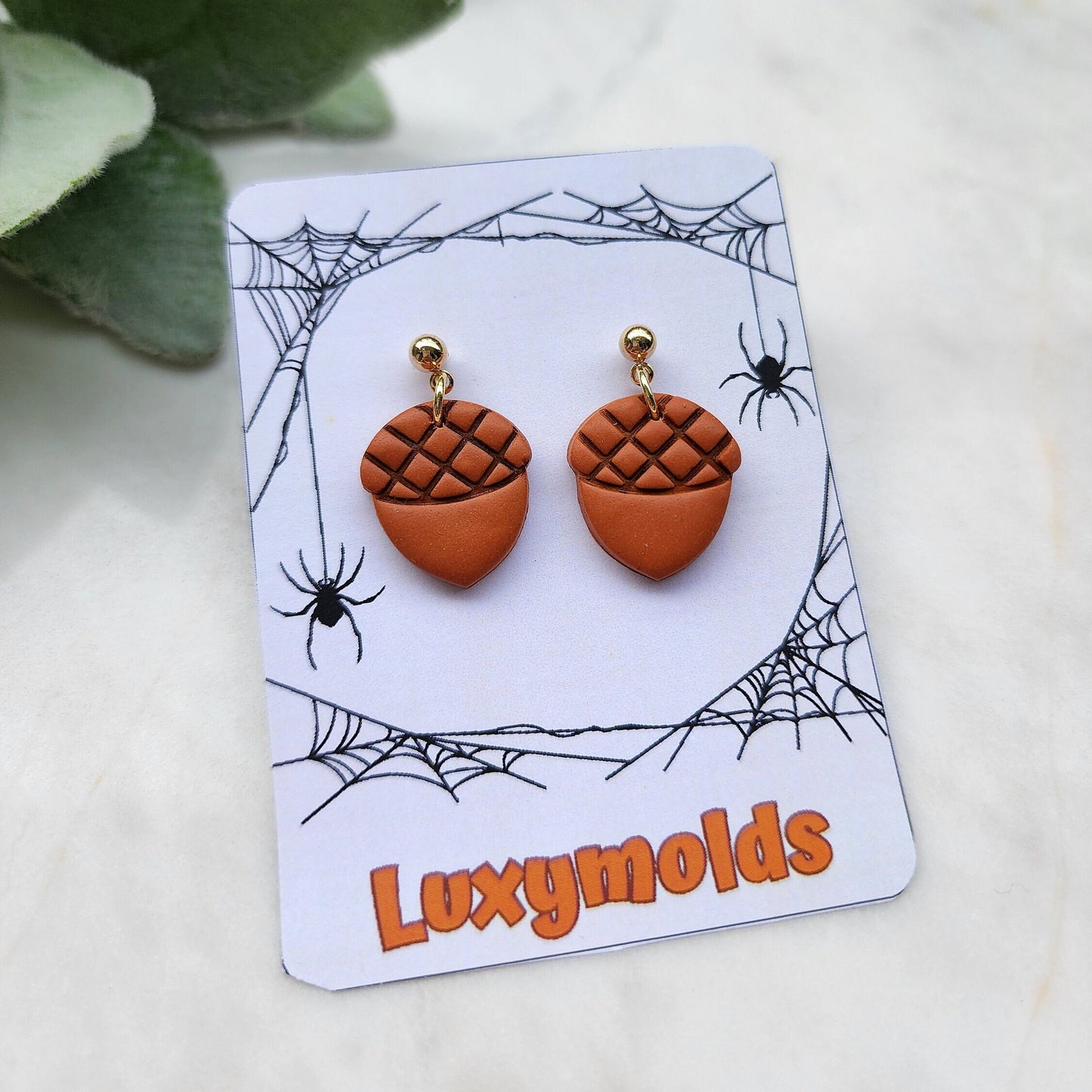 Fall Polymer Clay cutters Stud earring clay cutters Earrings molds Polymer clay tool Acorn sharp cutter stamp