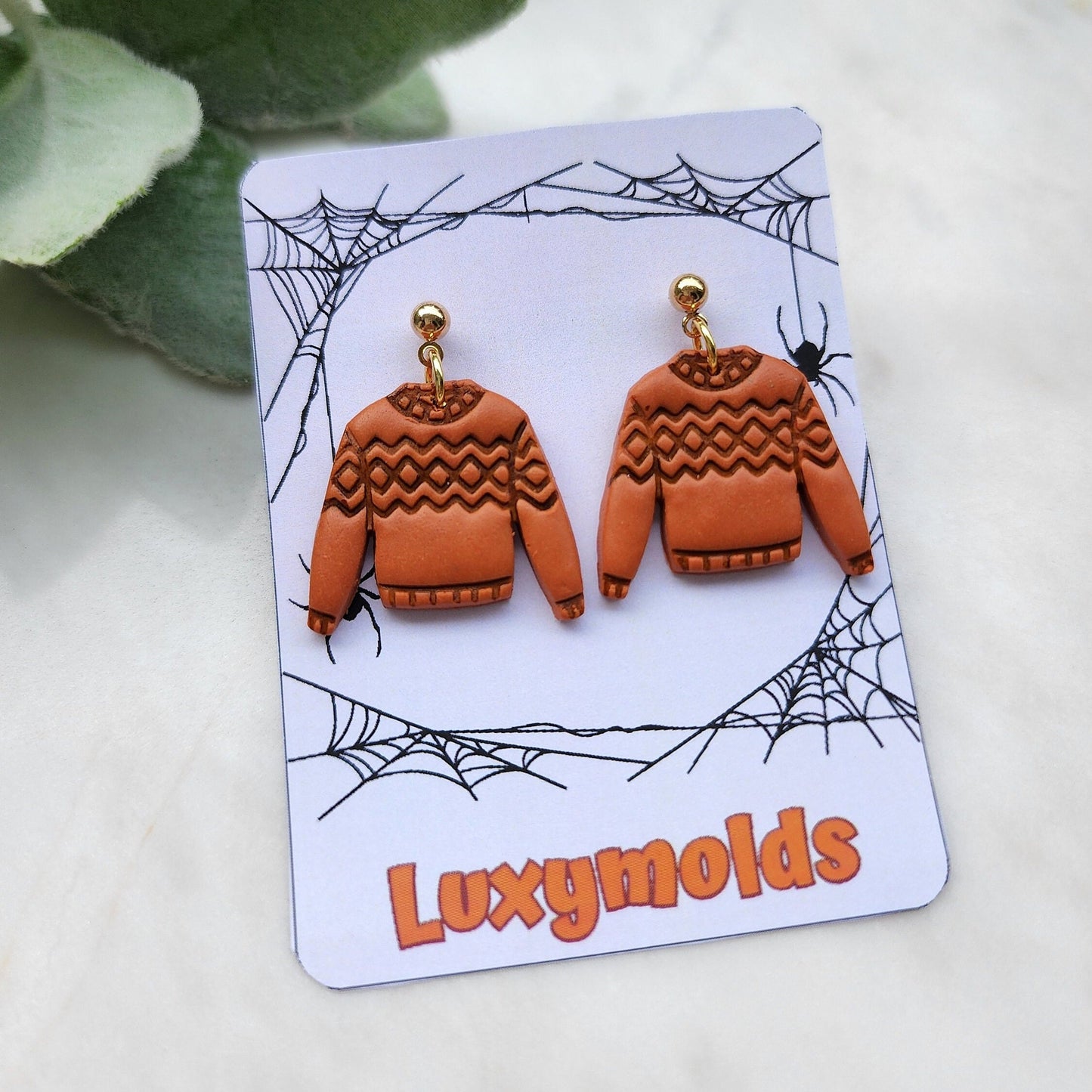 Fall Polymer Clay cutters Stud earring clay cutters Earrings molds Polymer clay tool Sweater sharp cutter stamp