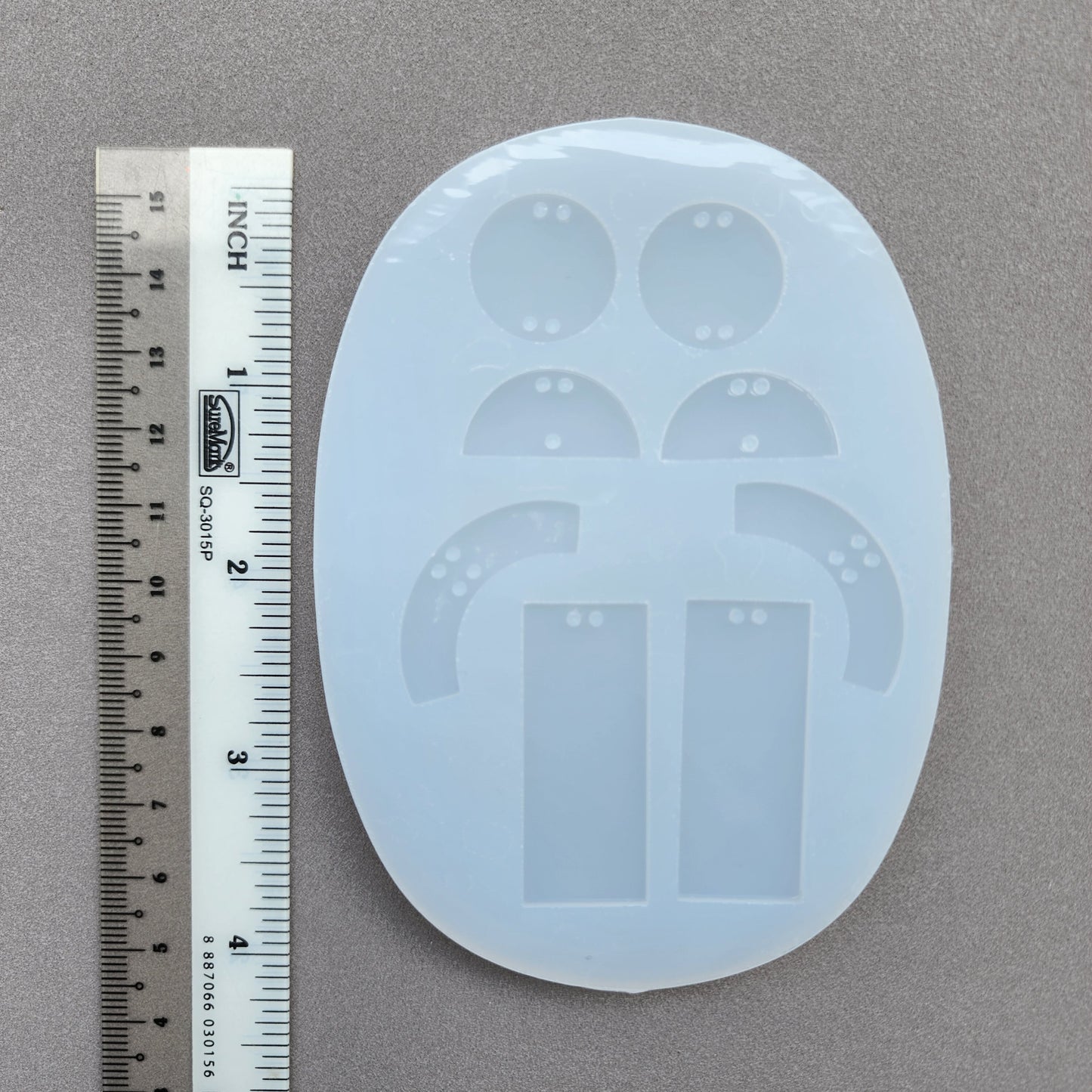 Silicone earrings mold for resin and epoxy