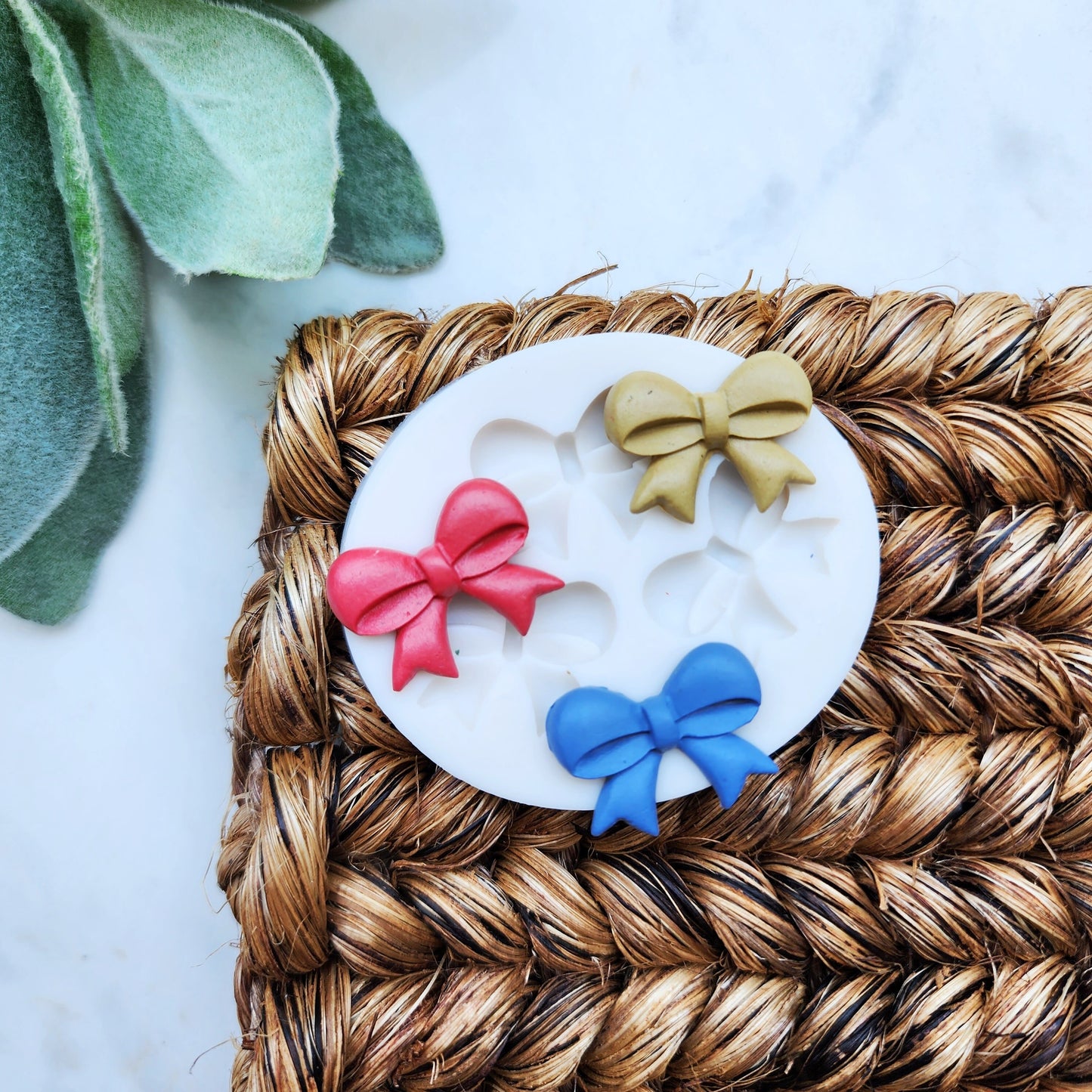 Polymer clay mold Silicone earrings mold "Bow" Christmas mold for resin and polymer clay Polymer clay tool Clay cutter Clay texture