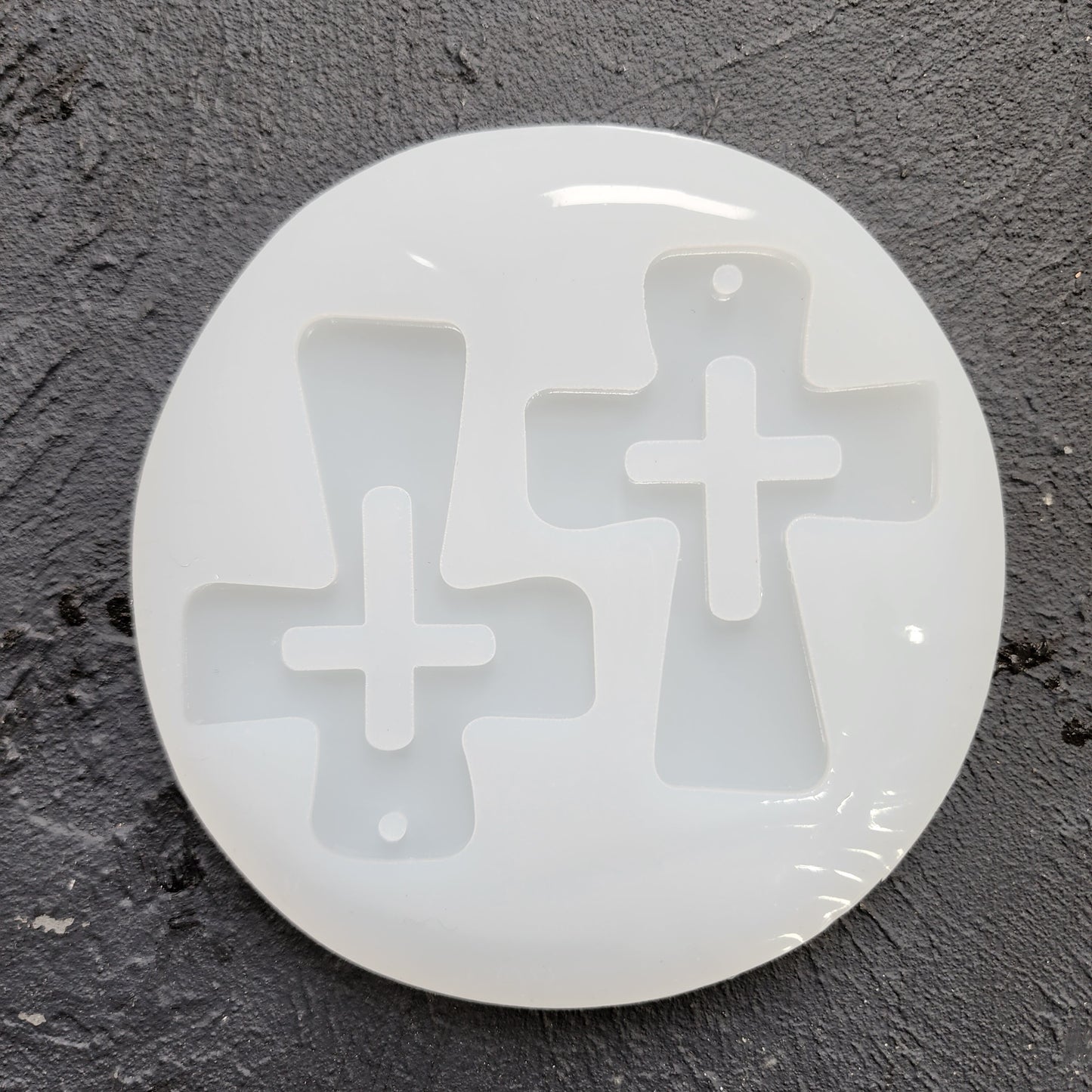 Silicone earrings mold / Silicone epoxy mold / Silicone UV resin molds / Halloween Cross earrings silicone jewelry mold