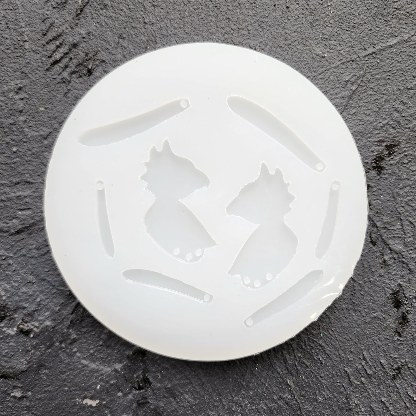 Silicone earrings mold / Silicone epoxy mold / Silicone UV resin molds / Parrot earrings silicone jewelry mold