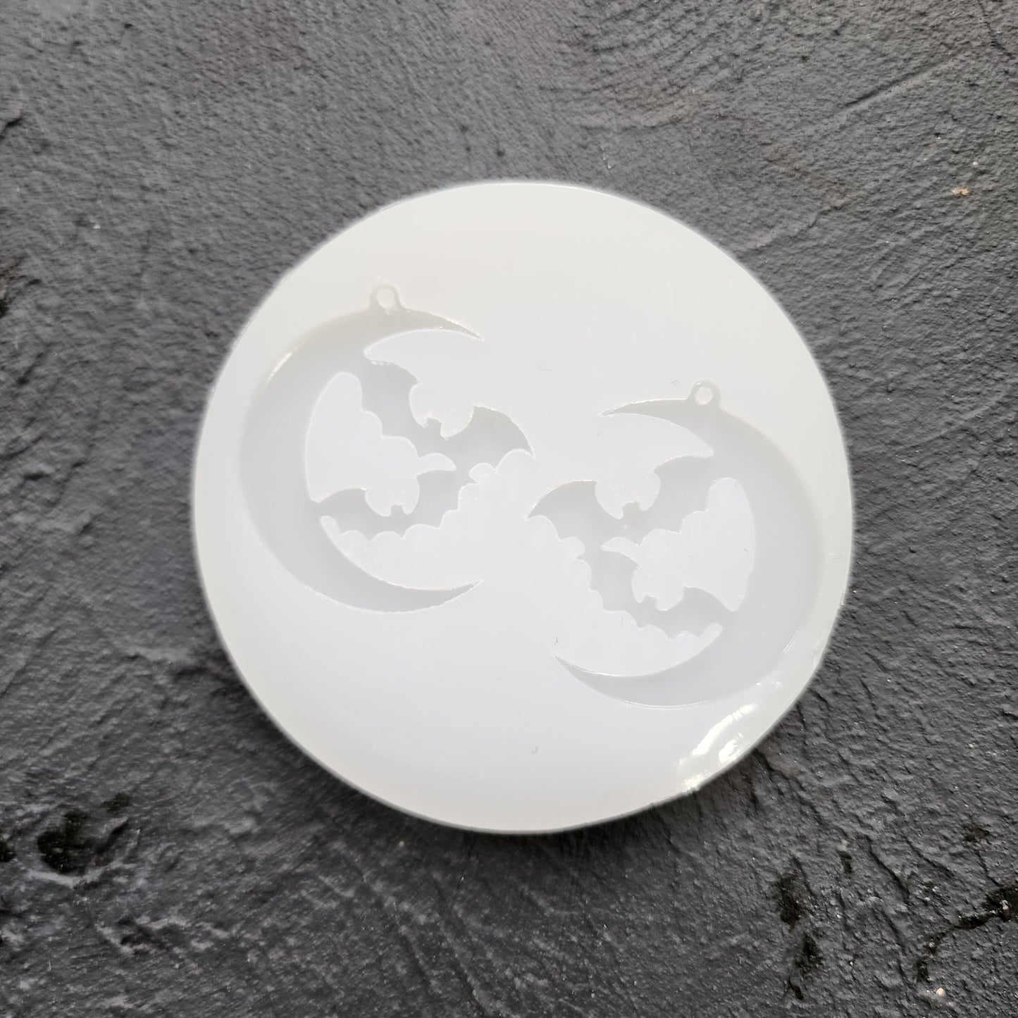 Silicone earrings mold / Silicone epoxy mold / Silicone UV resin molds / Halloween Bat Moon earrings silicone jewelry mold