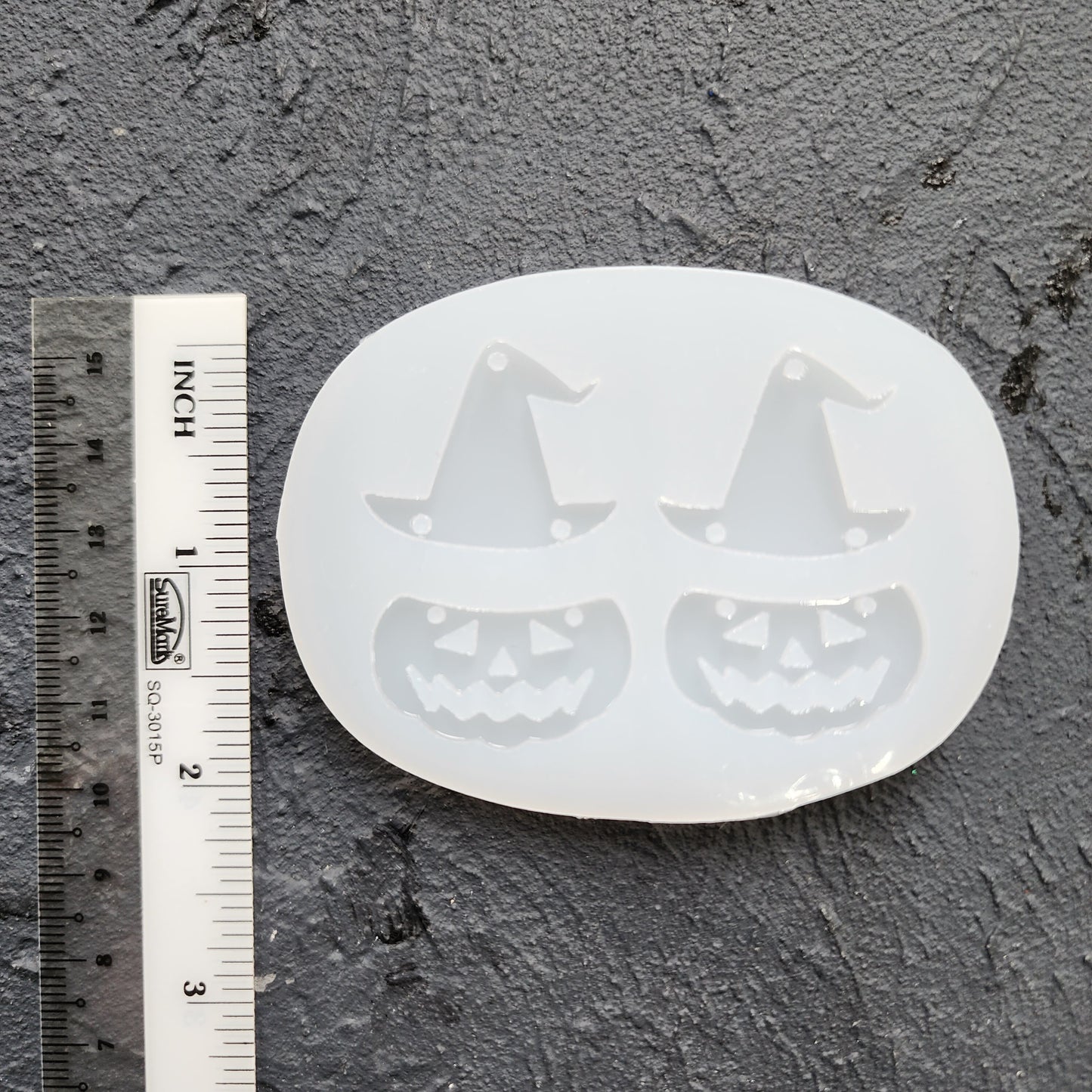 Silicone earrings mold / Silicone epoxy mold / Silicone UV resin molds / Halloween Pumpkin Witch hat earrings silicone jewelry mold