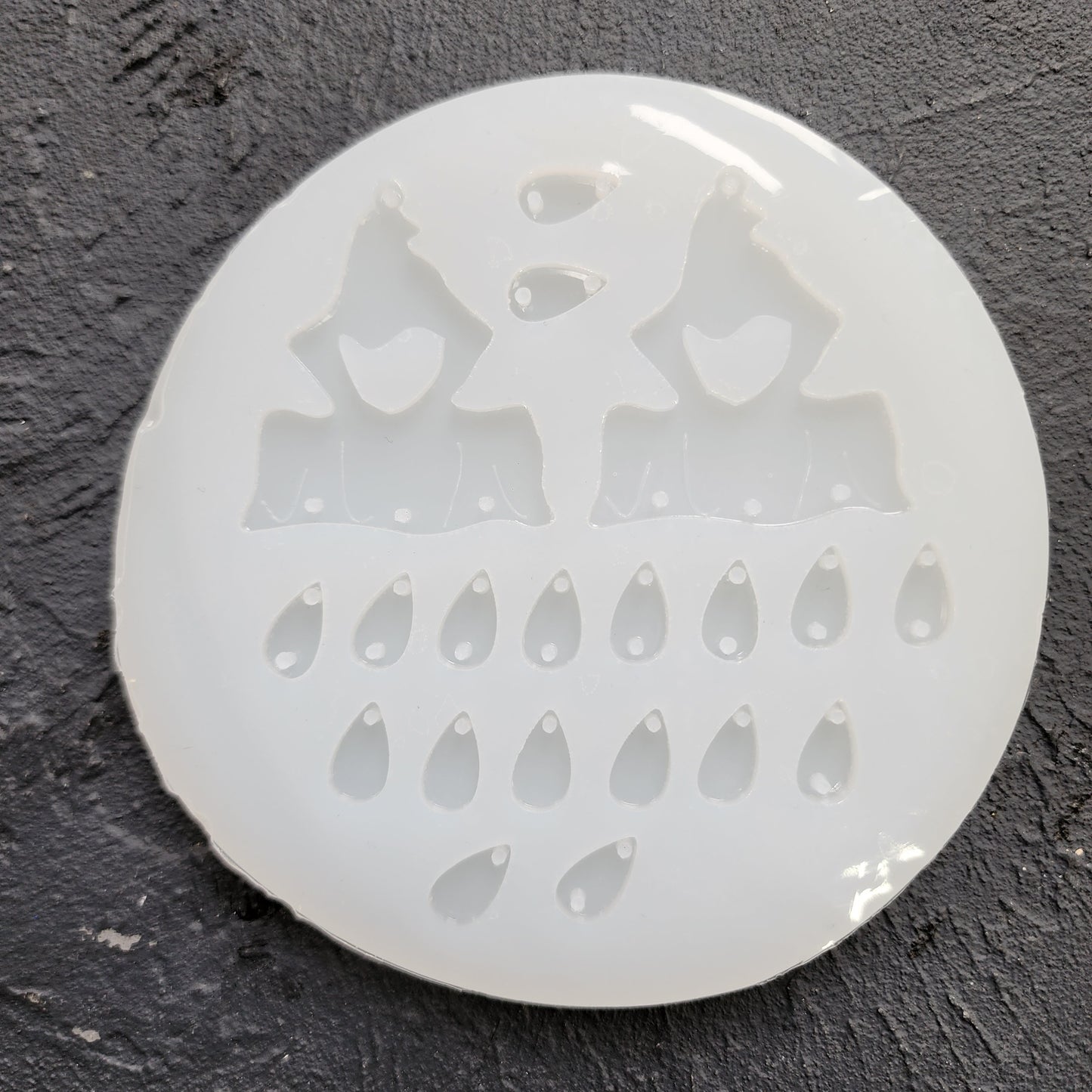 Silicone earrings mold / Silicone epoxy mold / Silicone earring moulds / Silicone UV resin molds / Halloween earrings silicone jewelry mold