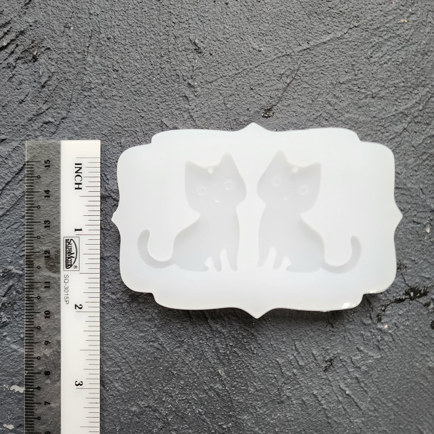 Silicone earrings mold / Silicone epoxy mold / Silicone earring moulds /Silicone UV resin molds/Halloween Cat earrings silicone jewelry mold