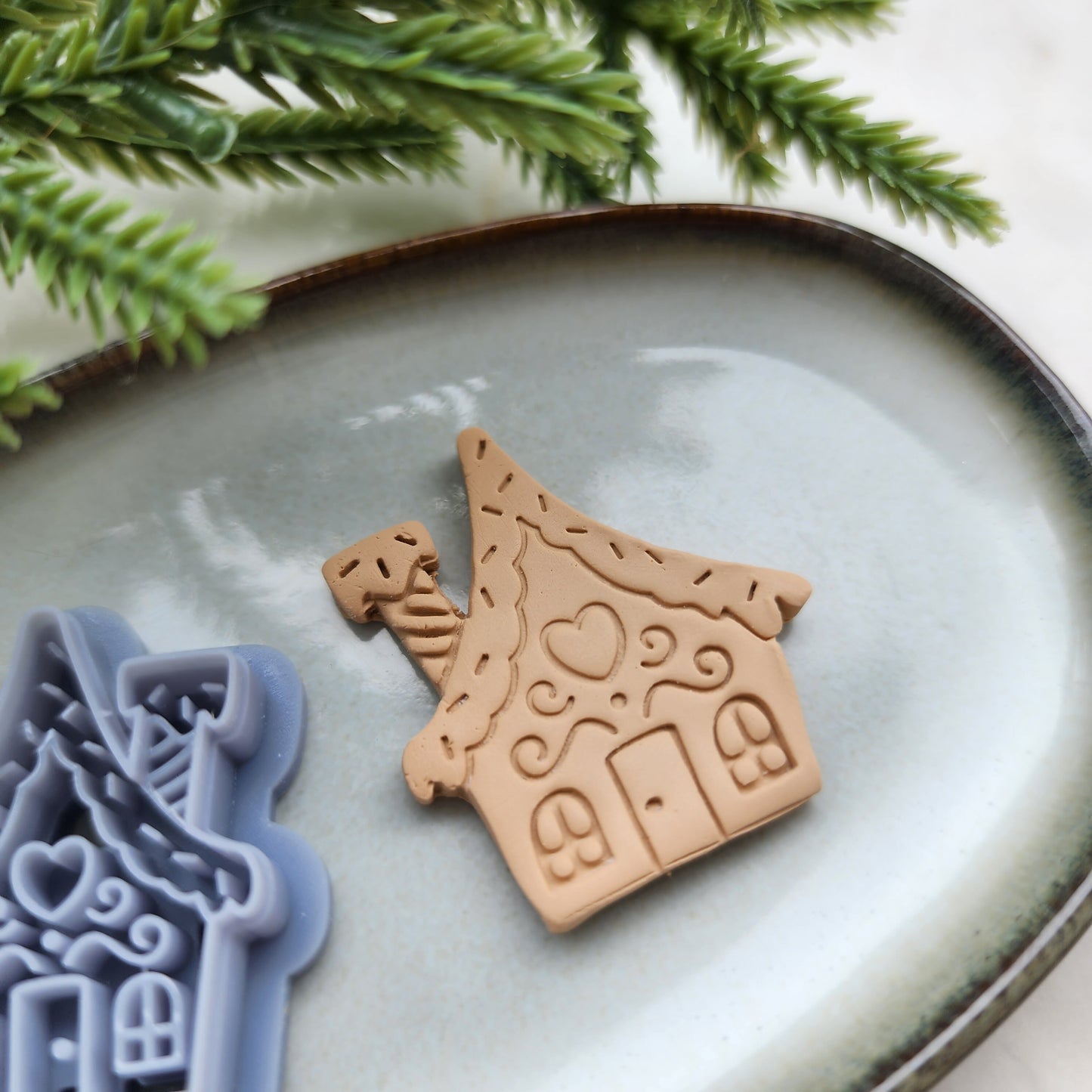 Christmas Polymer Clay cutters Gnome house Earrings molds Polymer clay tool sharp cutter stamp Jewelry stud earrings cutters