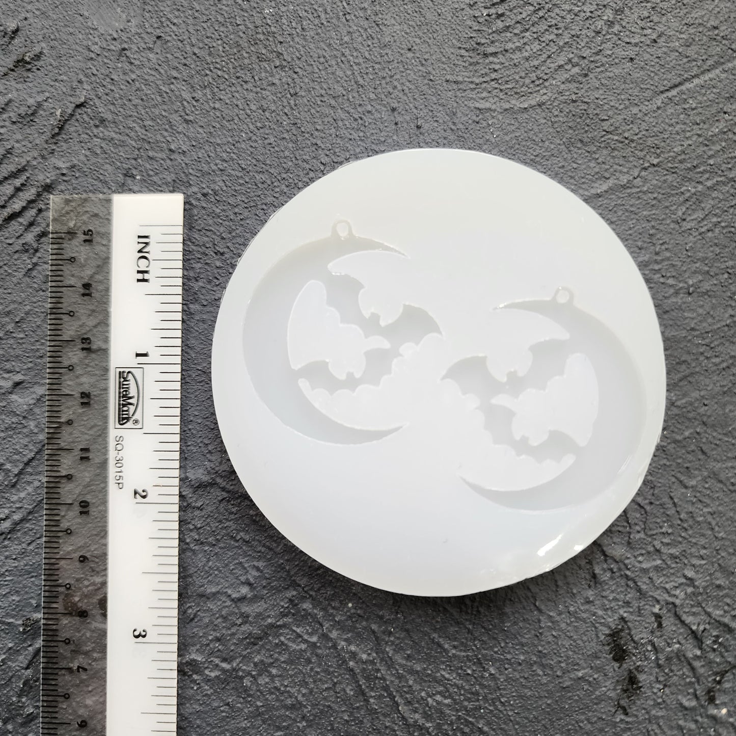 Silicone earrings mold / Silicone epoxy mold / Silicone UV resin molds / Halloween Bat Moon earrings silicone jewelry mold
