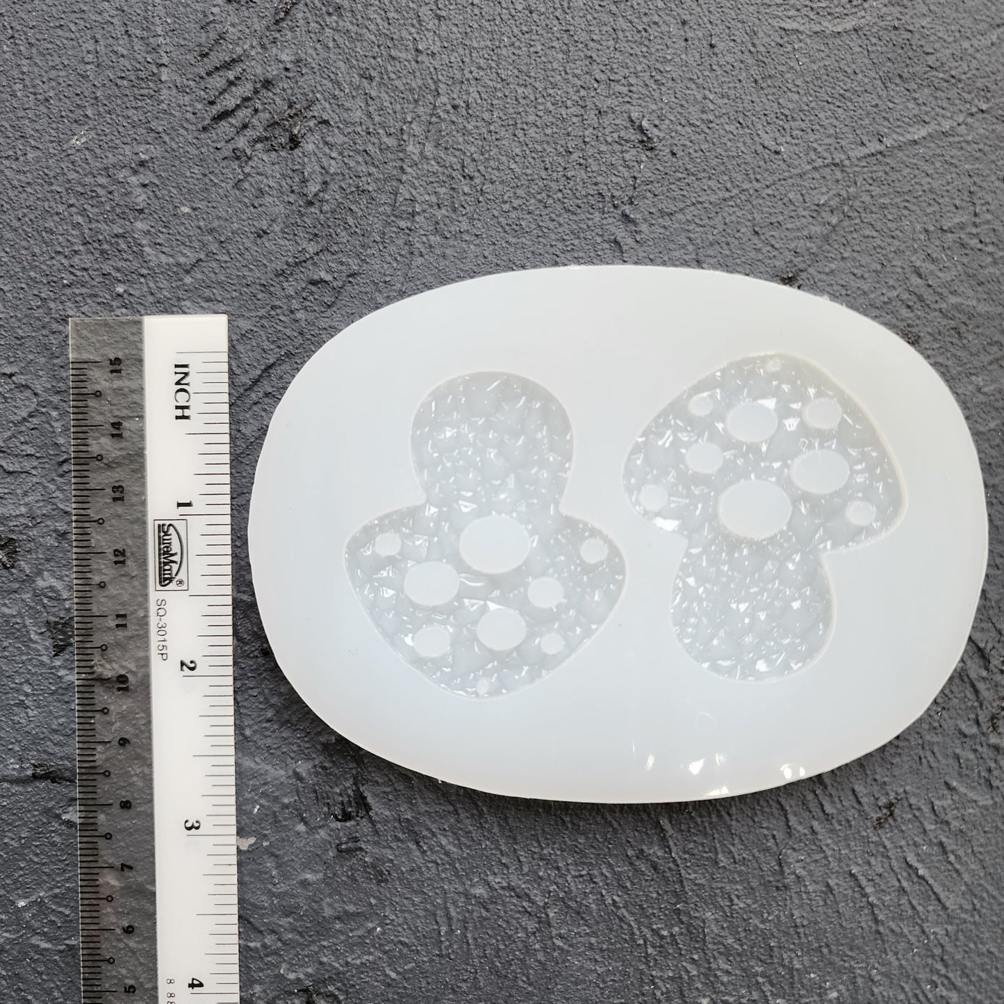 Silicone earrings mold / Silicone epoxy mold / Silicone UV resin molds / Mushroom earrings silicone jewelry mold