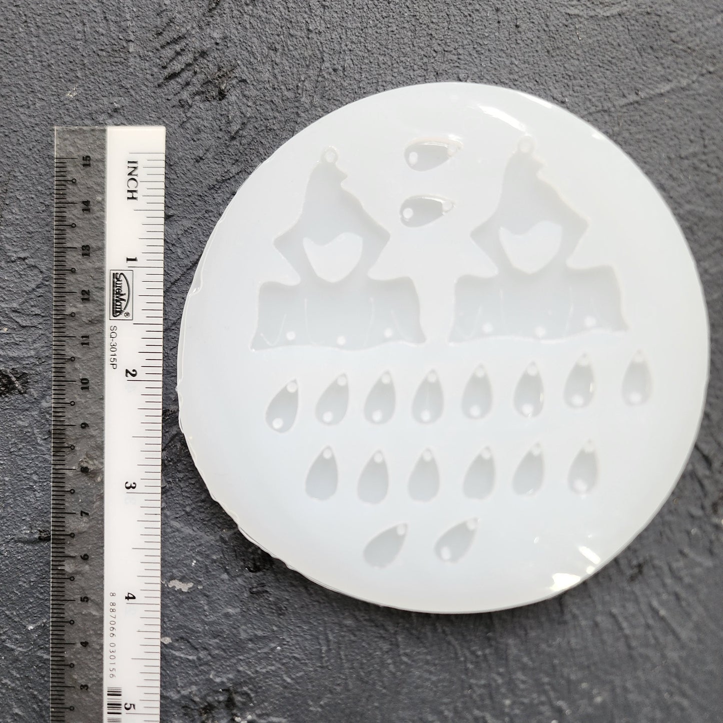 Silicone earrings mold / Silicone epoxy mold / Silicone earring moulds / Silicone UV resin molds / Halloween earrings silicone jewelry mold