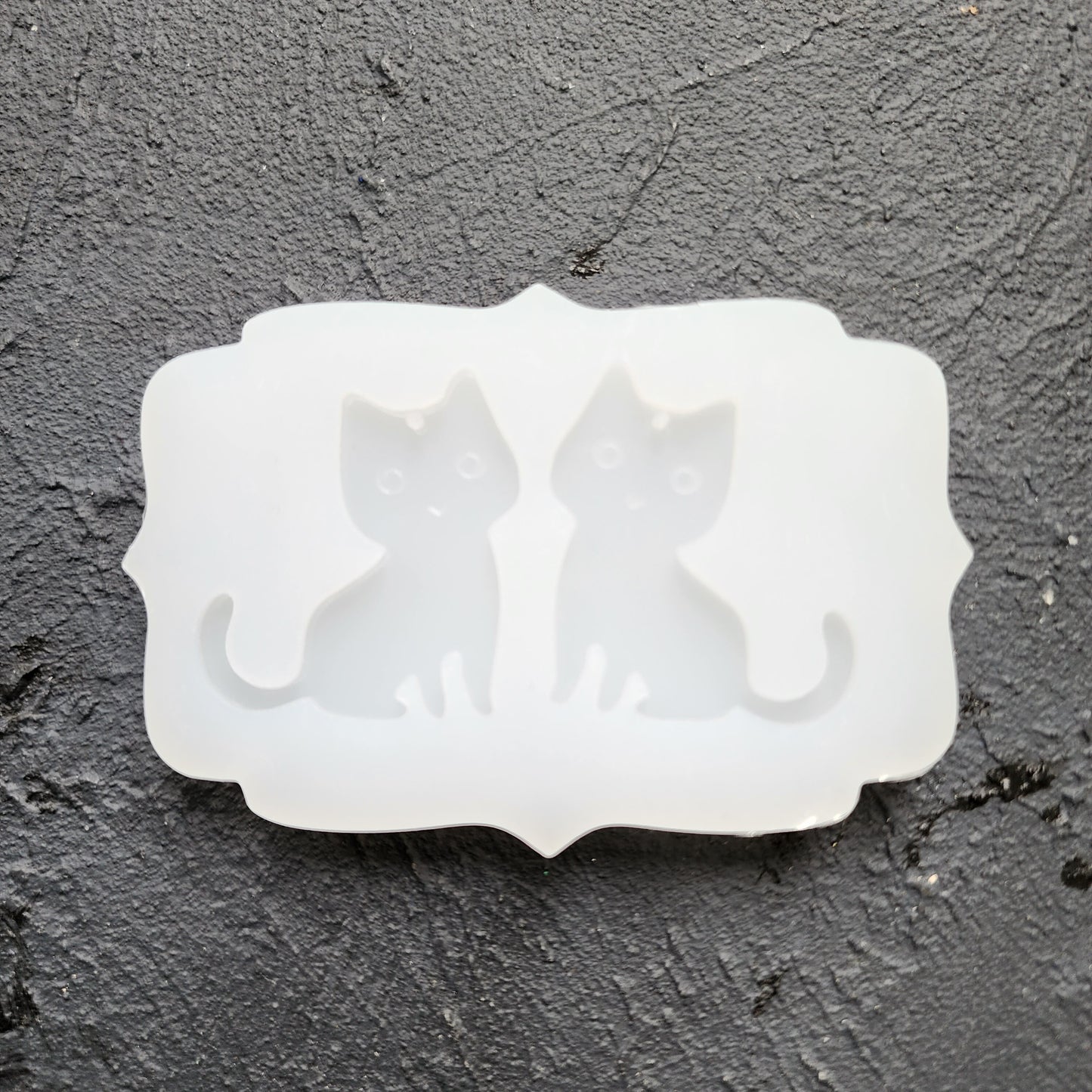 Silicone earrings mold / Silicone epoxy mold / Silicone earring moulds /Silicone UV resin molds/Halloween Cat earrings silicone jewelry mold