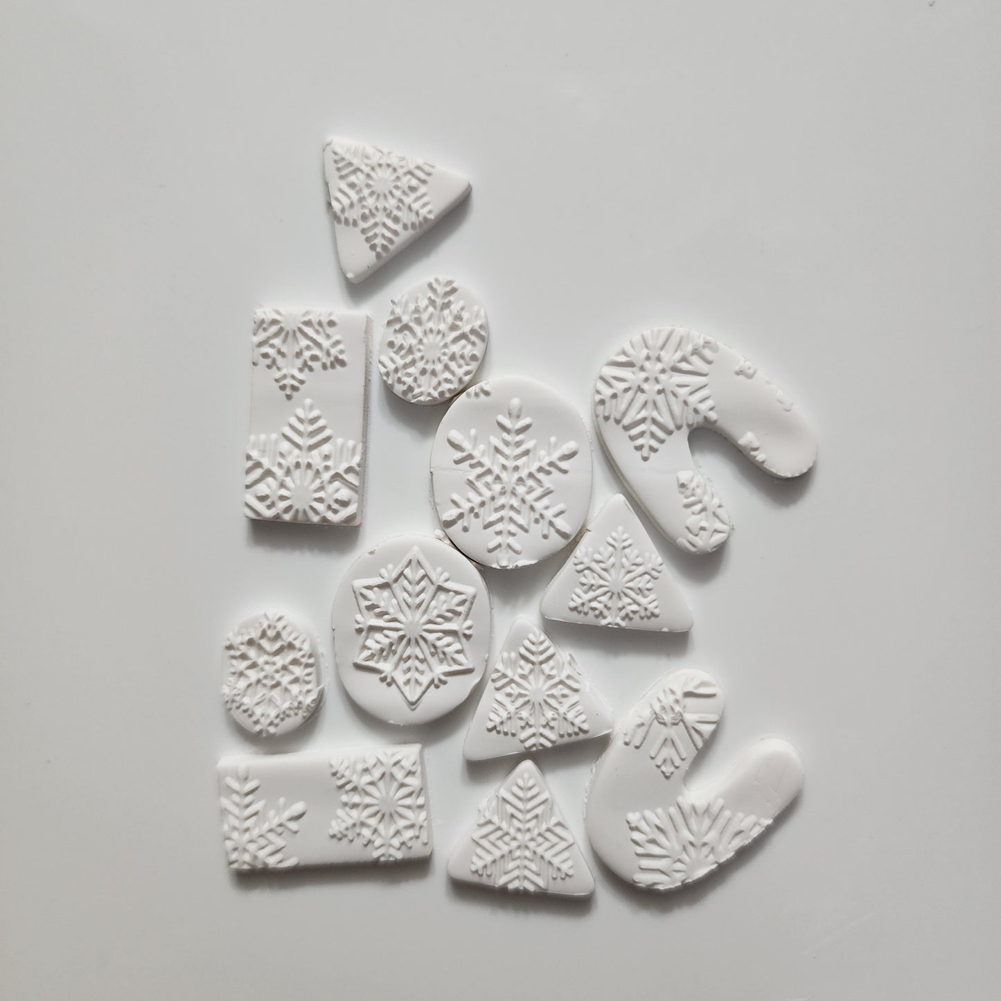 Polymer clay Texture tile Texture mat Clay stamp Polymer clay texture stencils "Winter holiday Snowflake Christmas" T-308