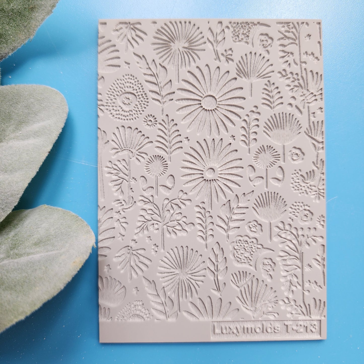 Polymer clay Texture tile Texture mat Clay stamp Polymer clay texture stencils design clay texture Rubber mat T-213