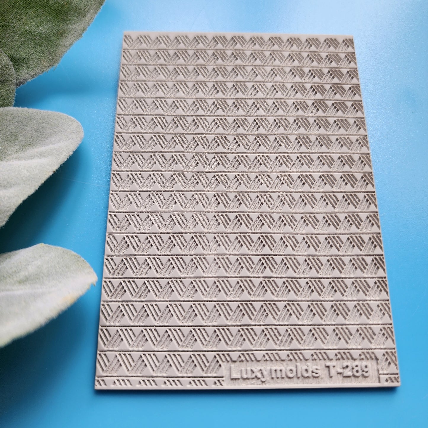 Polymer clay Texture tile Texture mat Clay stamp Polymer clay texture stencils "Wavey" design clay texture Rubber mat T-289