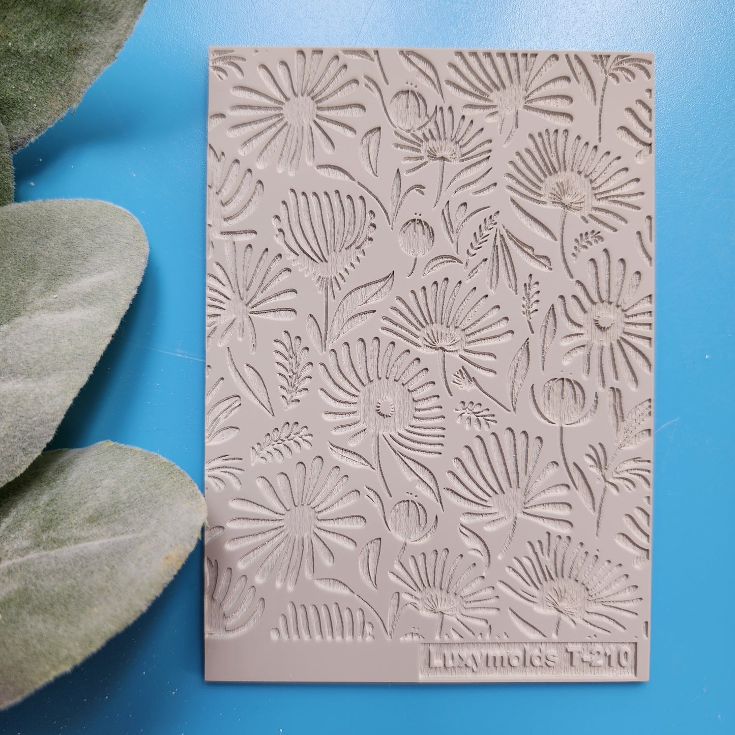 Polymer clay Texture tile Texture mat Clay stamp Polymer clay texture stencils design clay texture Rubber mat T-210