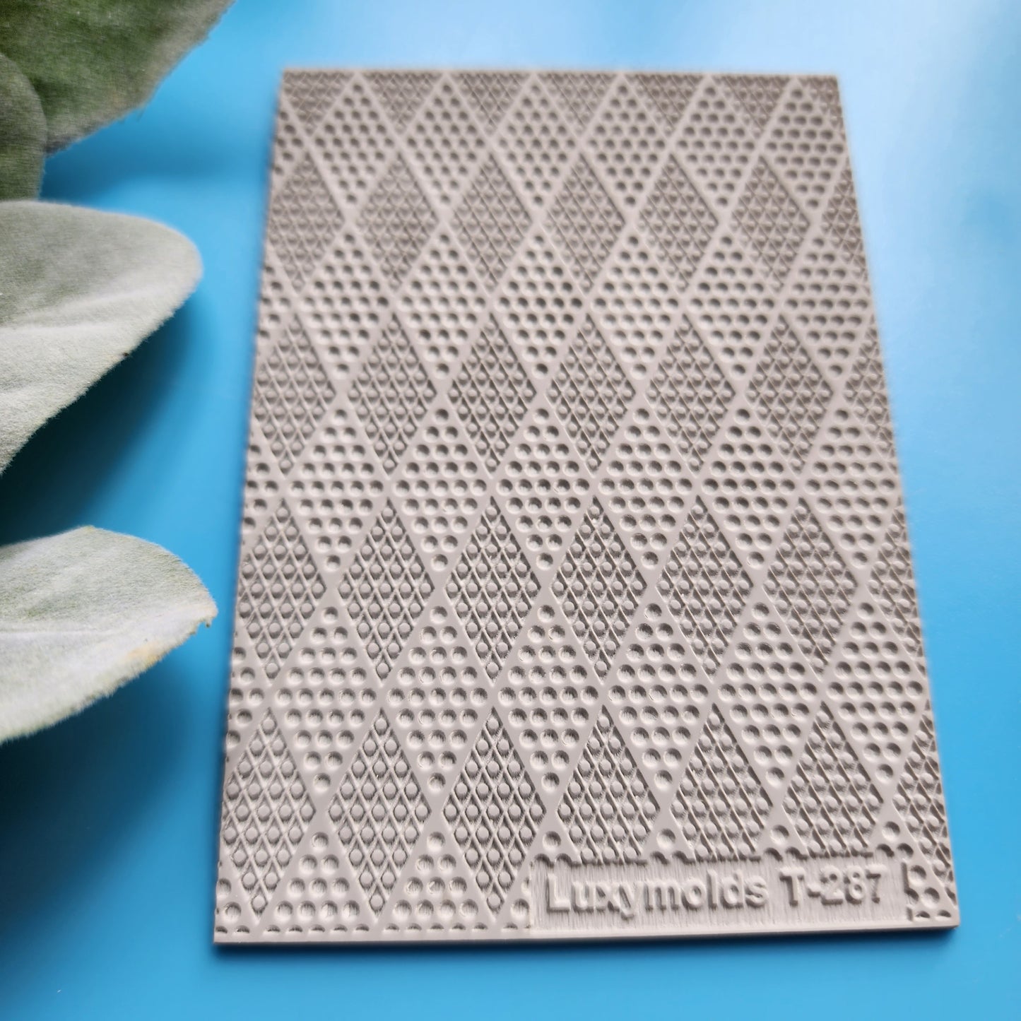 Polymer clay Texture tile Texture mat Clay stamp Polymer clay texture stencils "Triangle" design clay texture Rubber mat T-287