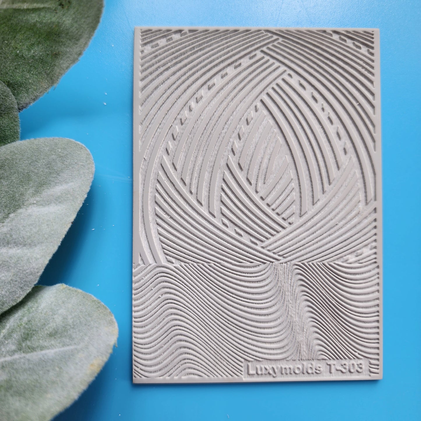 Polymer clay Texture tile Texture mat Clay stamp Polymer clay texture stencils "Lines" design clay texture Rubber mat T-303