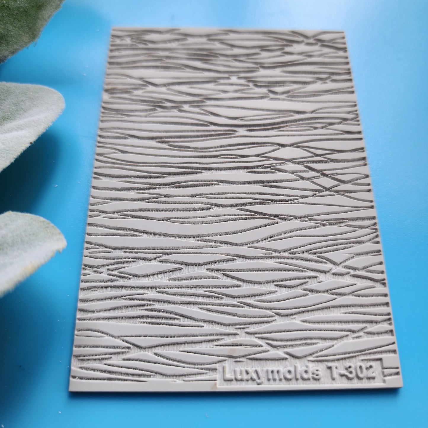 Polymer clay Texture tile Texture mat Clay stamp Polymer clay texture stencils "Lines" design clay texture Rubber mat T-302