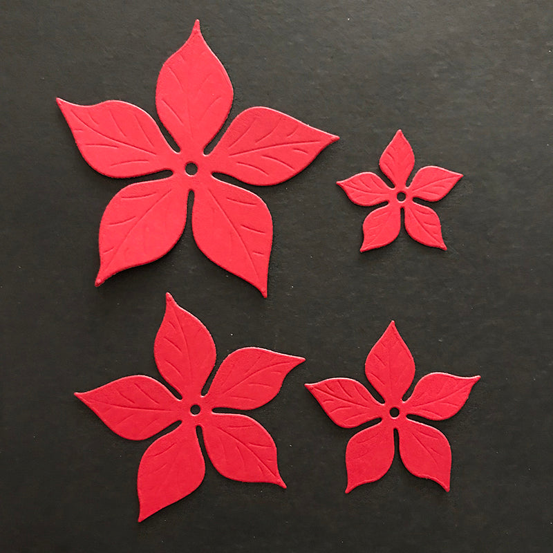 Flower Leaf cutting dies 4 pcs set - Luxy Kraft