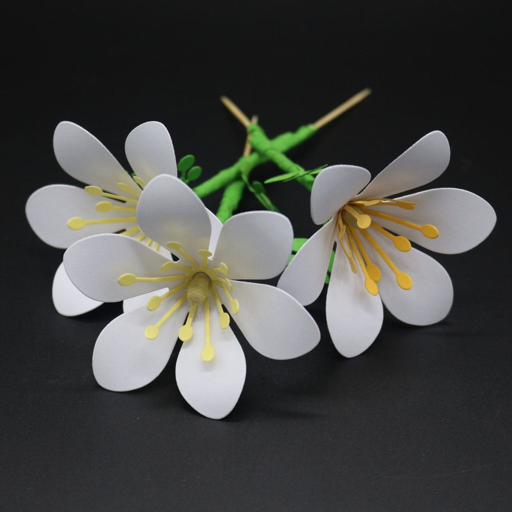 PLUMERIA FLOWER CUTTING DIES 2 PCS SET - Luxy Kraft