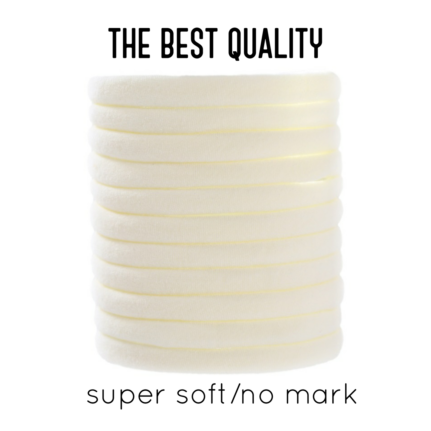 Ivory Nylon headbands one size fits all headbands - Luxy Kraft