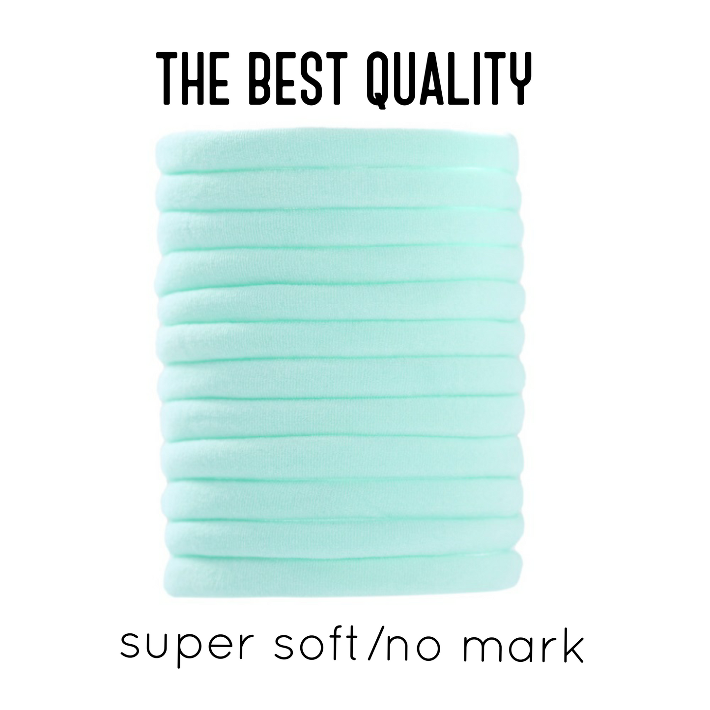 Light mint Nylon headbands one size fits all headbands - Luxy Kraft