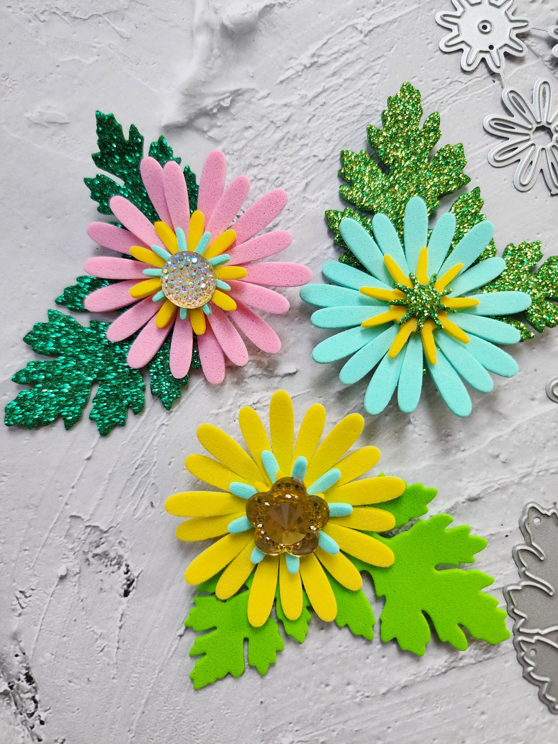 Flower Metal Cutting Dies "Daisy" Metal flower molds Scrapbooking tools supplies Metal templates Flower making tools Flower shape metal cutter - Luxy Kraft