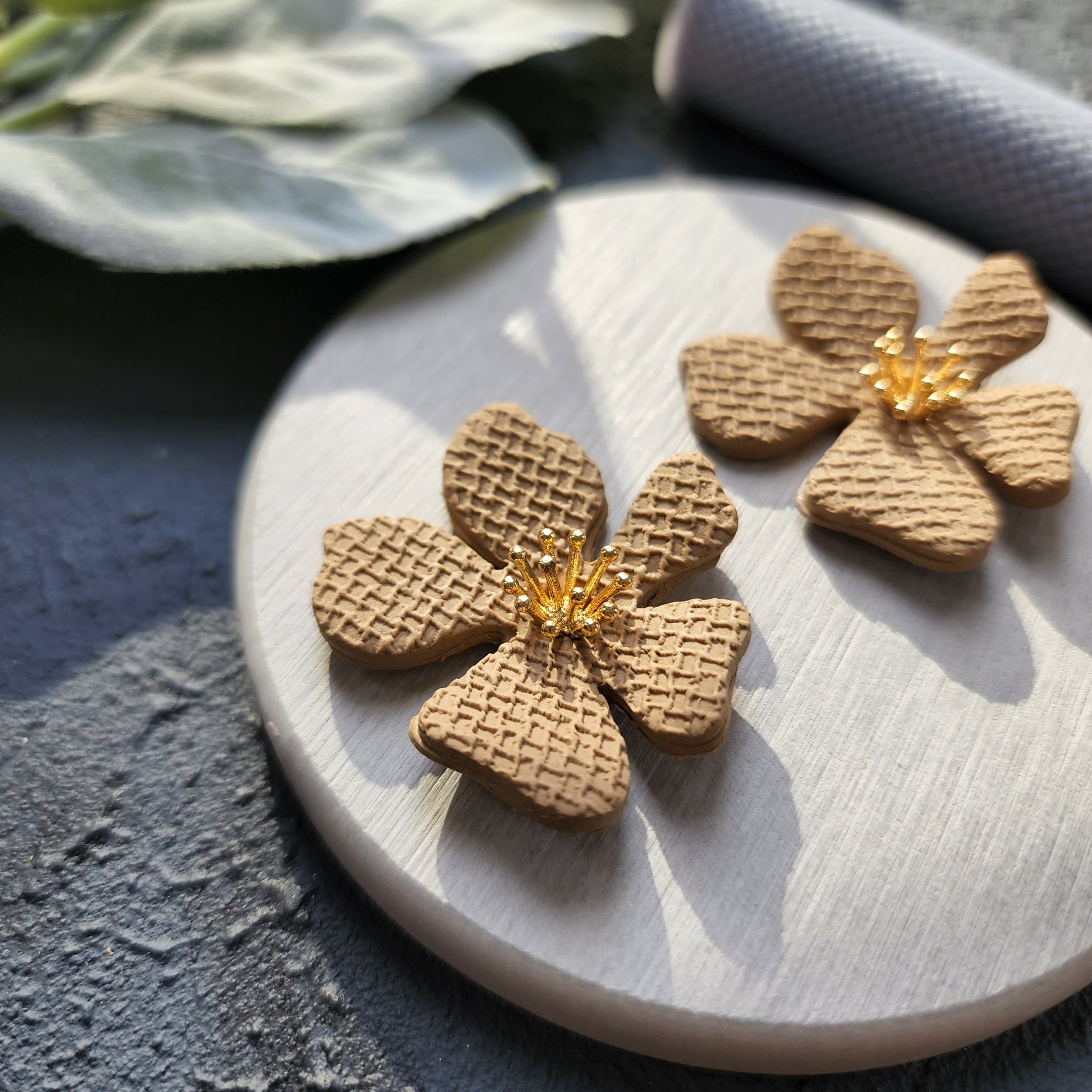 Polymer clay texture roller clay stamp 3D printed embossing