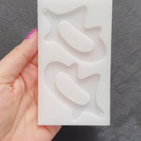 Silicone earring mold Jewelry Resin mould for resin and epoxy