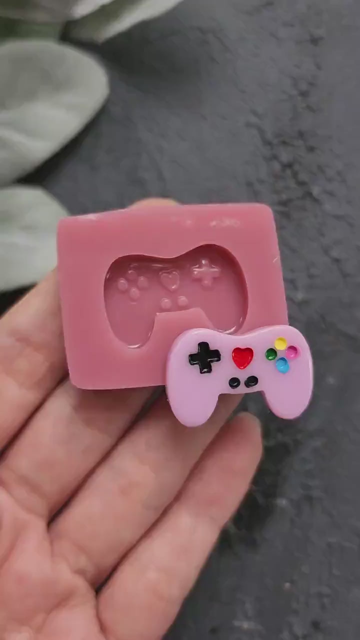 Silicone earrings mold / Silicone epoxy mold / Silicone stud earring moulds / Silicone UV resin molds / Game joystick jewelry mold/Clay tool