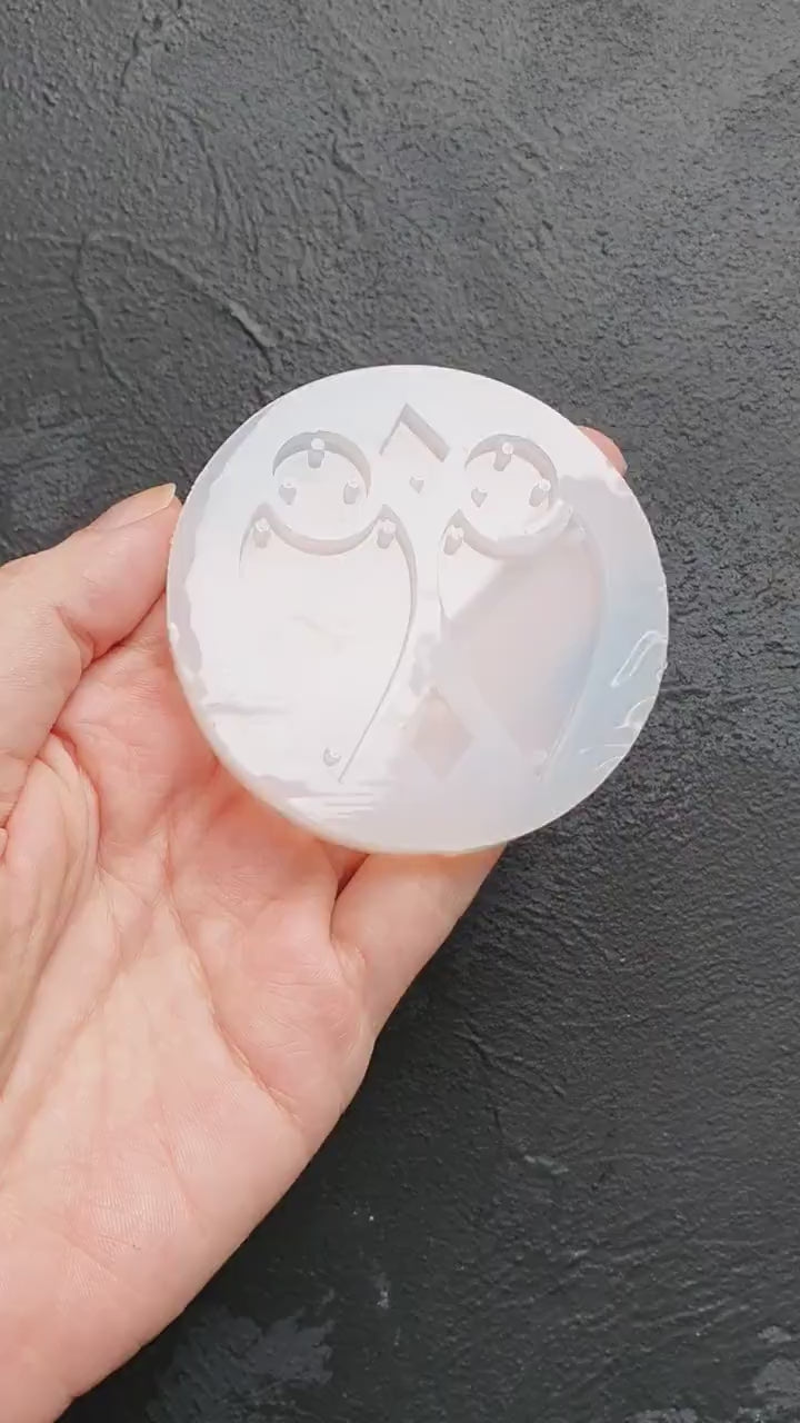 Silicone earring mold Jewelry Resin mould for resin and epoxy