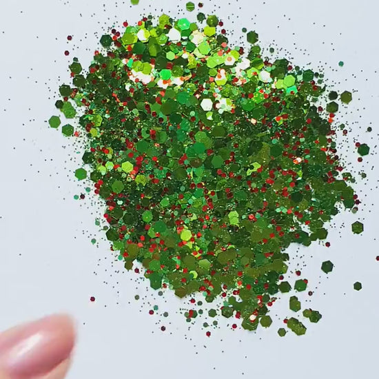 Green Mix Chunky glitter for Resin Epoxy crafts
