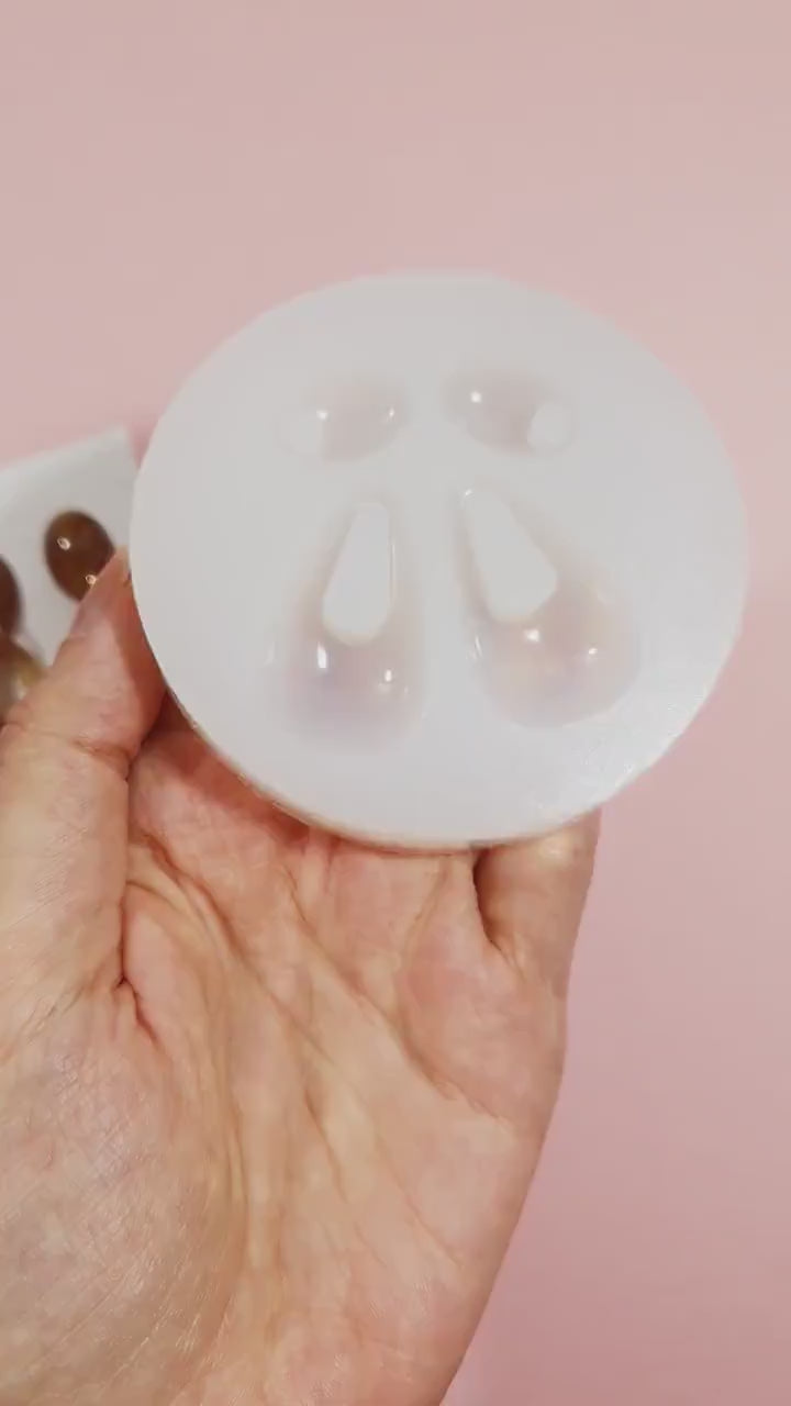 Silicone earrings mold mould for resin and epoxy