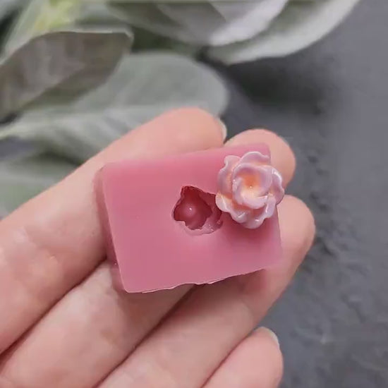 Silicone earrings mold / Silicone epoxy mold / Silicone stud earring moulds / Silicone UV resin molds / Flowers clay jewelry mold /Clay tool
