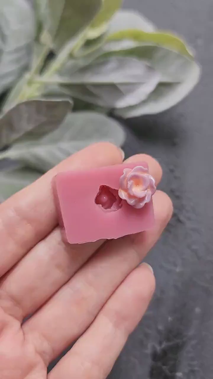 Silicone earrings mold / Silicone epoxy mold / Silicone stud earring moulds / Silicone UV resin molds / Flowers clay jewelry mold /Clay tool