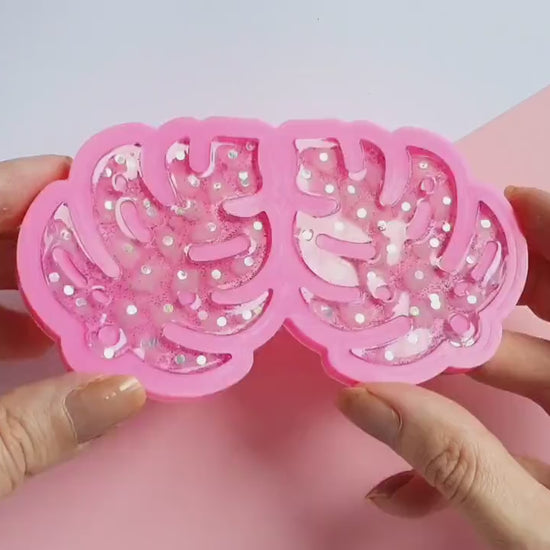 Earrings molds for resin Monstera Leaves silicone mold for epoxy