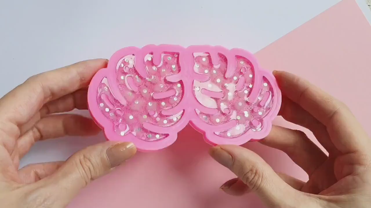 Earrings molds for resin Monstera Leaves silicone mold for epoxy