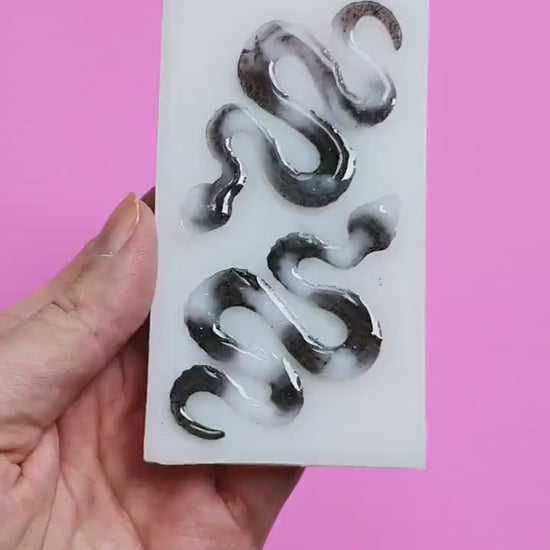 Snake mold Silicone earrings mold mould for resin and epoxy
