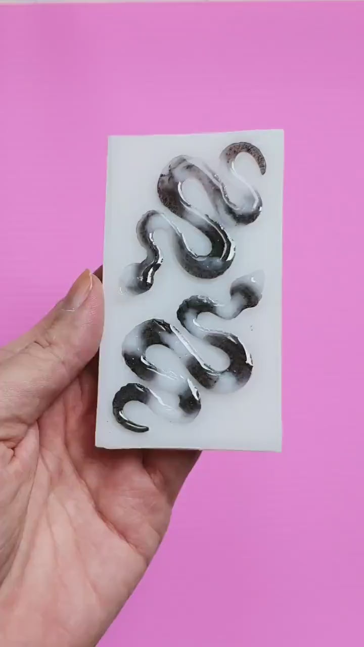 Snake mold Silicone earrings mold mould for resin and epoxy
