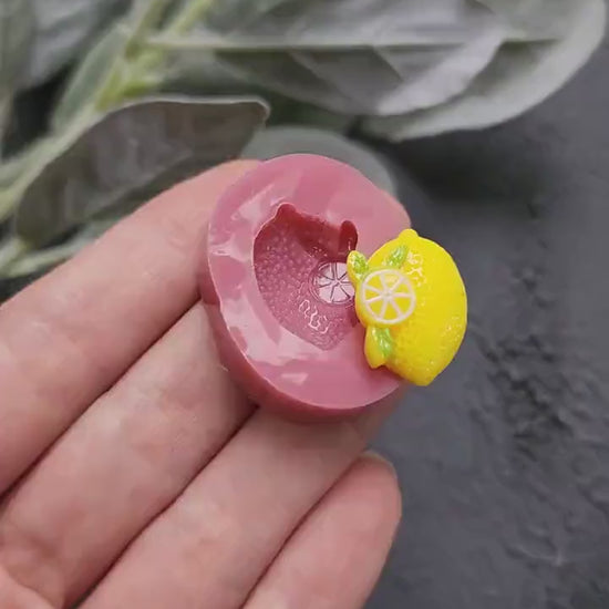Silicone earrings mold / Silicone epoxy mold /Silicone stud earring moulds/ Silicone UV resin molds / Fruits Lemon jewelry mold / Clay tool