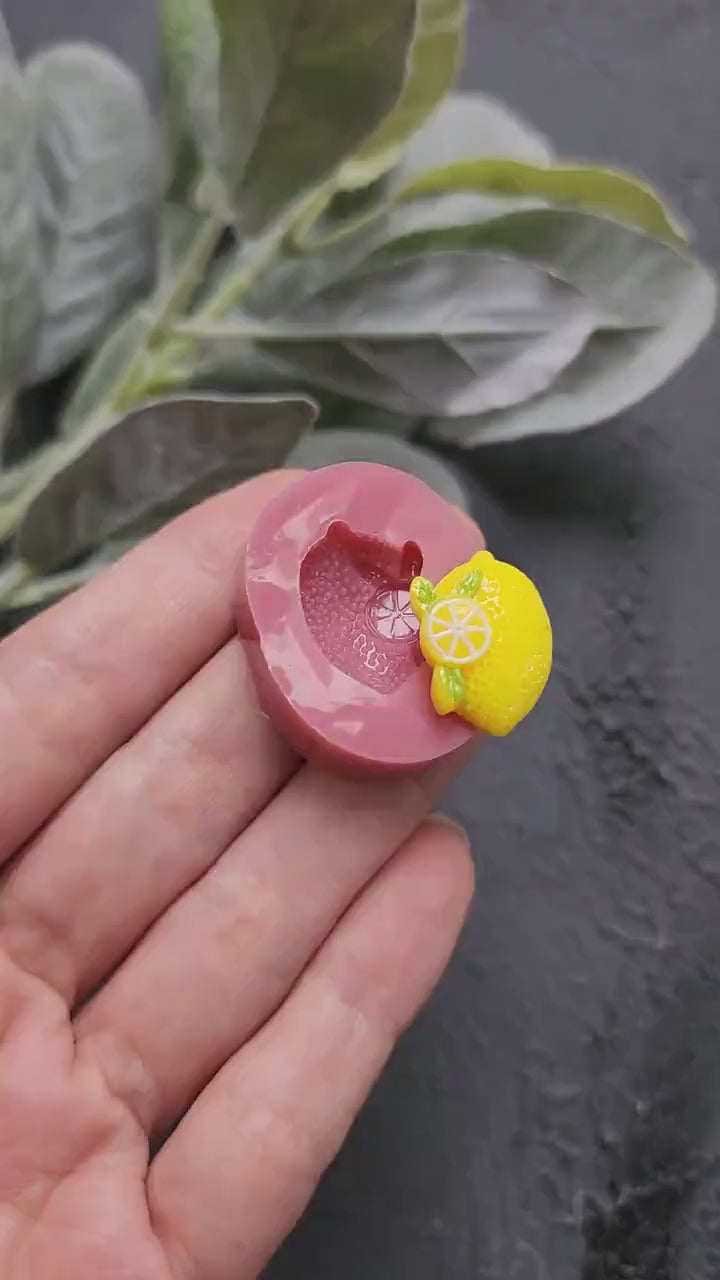 Silicone earrings mold / Silicone epoxy mold /Silicone stud earring moulds/ Silicone UV resin molds / Fruits Lemon jewelry mold / Clay tool