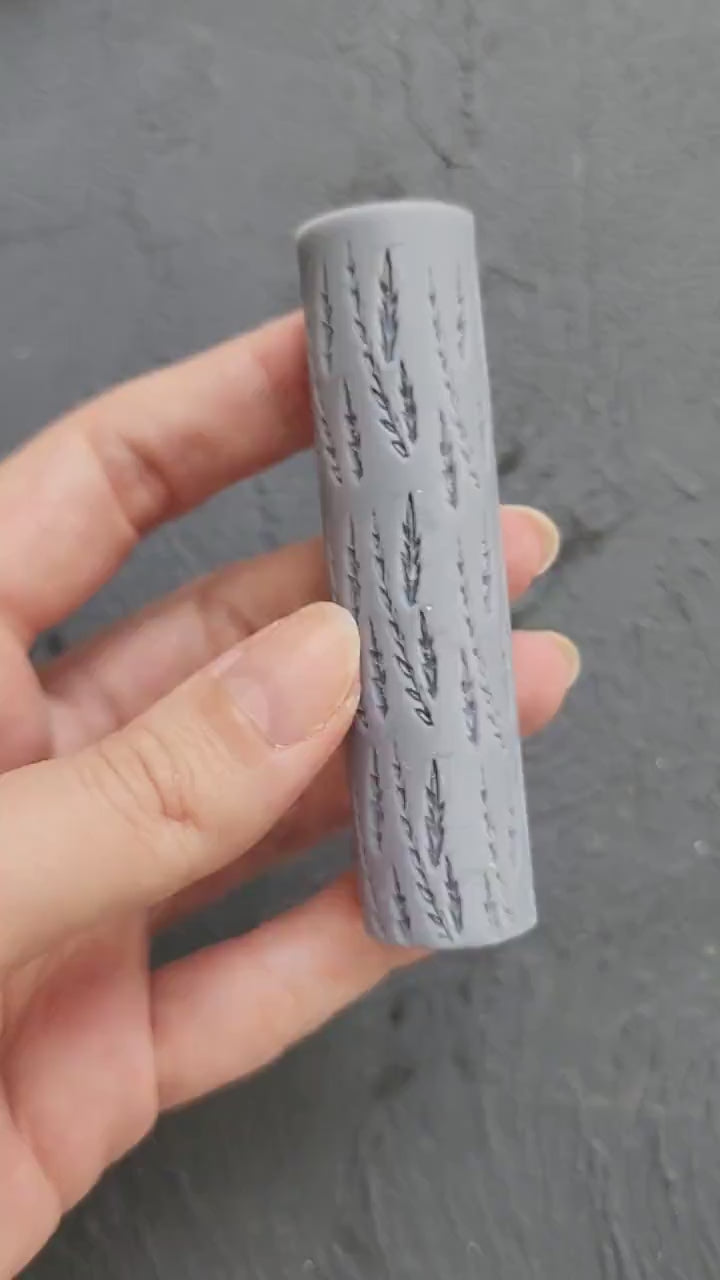 Polymer clay texture roller clay stamp 3D printed embossing