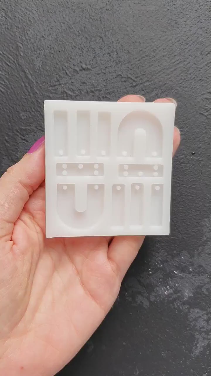 Silicone earring mold Jewelry Resin mould for resin and epoxy