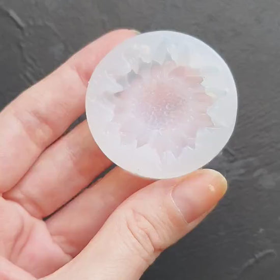 Sunflower Earring mold Silicone earrings mould for resin and epoxy 3.5 cm