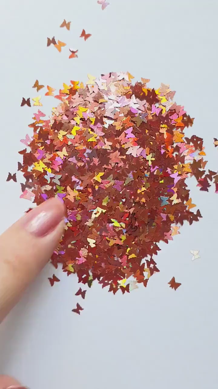Sequins Butterfly Shape Hologram Chunky glitter for Resin Epoxy crafts