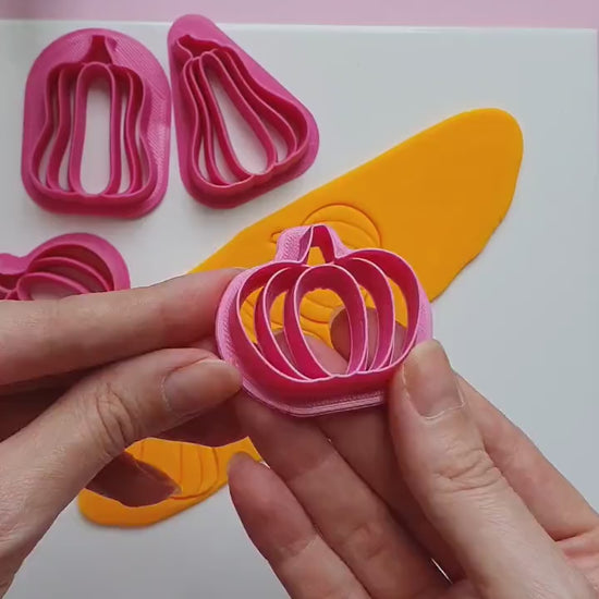 Pumpkin Polymer clay cutter 3D print cutters Jewelry Earrings shape plastic cutter