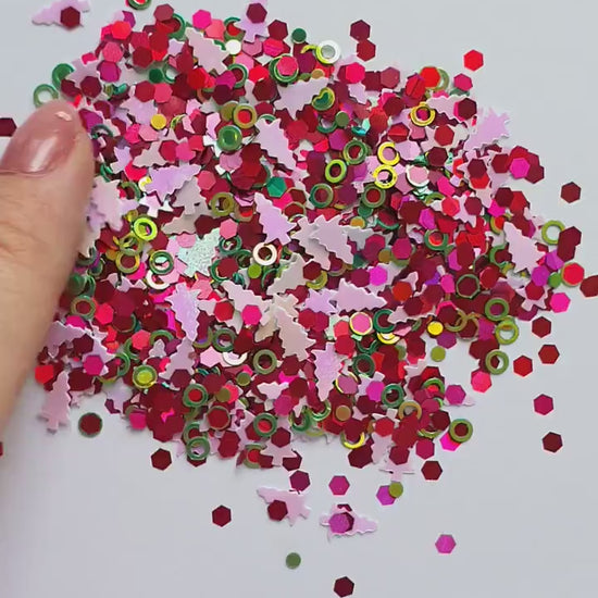 Christmas Mix Chunky glitter for Resin Epoxy crafts